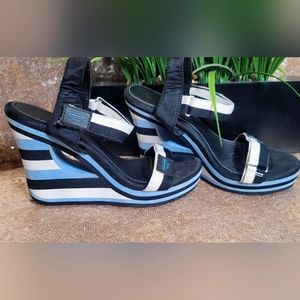 SOLD Coach cutout wedge